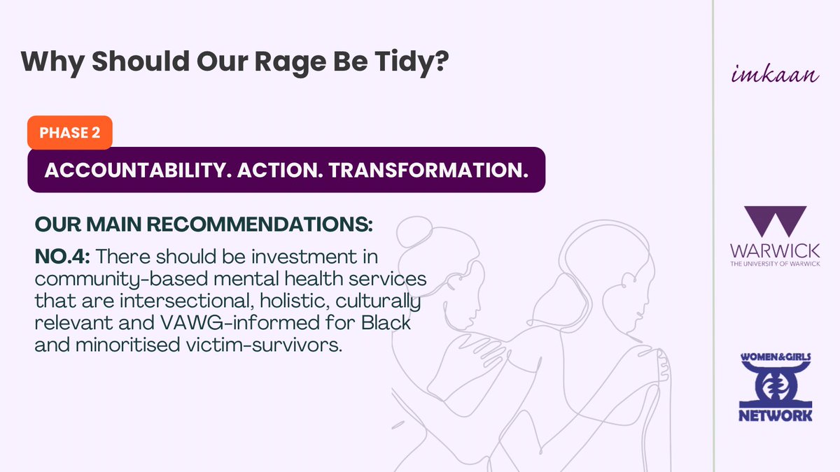 🚨 Mental health reform must centre the voices &amp; experiences of Black &amp; minoritised women!

Our latest policy briefing sets out practical recommendations for real change - because small tweaks won’t fix deep-rooted injustice.

What needs to change?👇🏽

ℹ️🔗 bit.ly/4nxqTKw