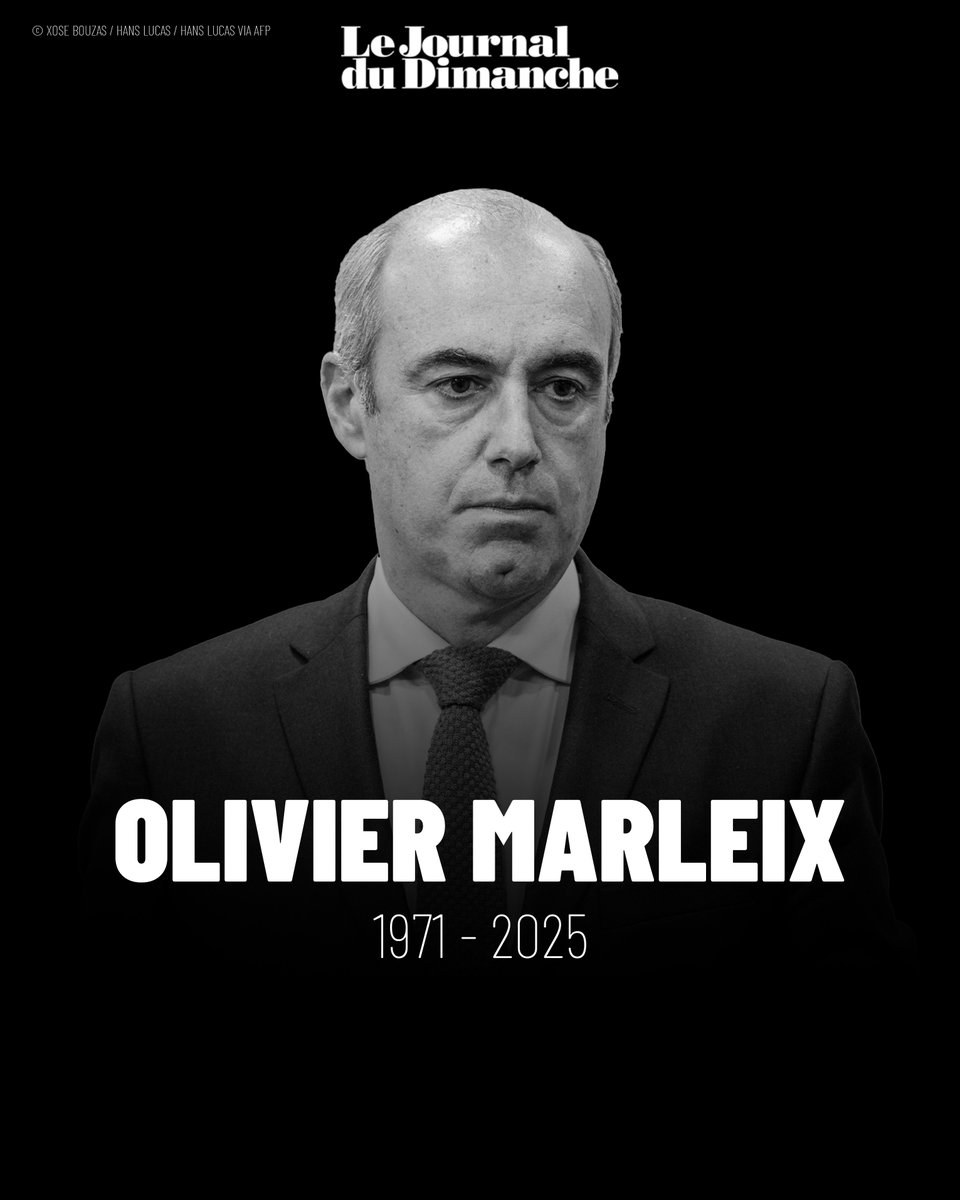 ⚫️ Olivier Marleix, député et ancien chef des Républicains à l’Assemblée, est mort à l’âge de 54 ans.