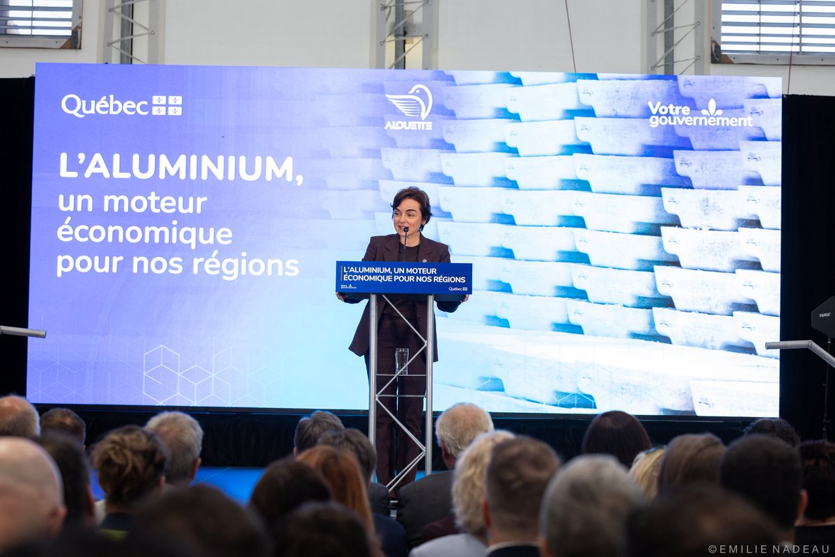 CFrechette's tweet image. J’étais avec le premier ministre @francoislegault et @CJKateri pour annoncer une entente entre Alouette @hydroquebec, laquelle est associée à un investissement majeur de 1,5 milliard de dollars, entièrement financé par l’entreprise.
Le Québec produit 70 % de tout l’aluminium en…