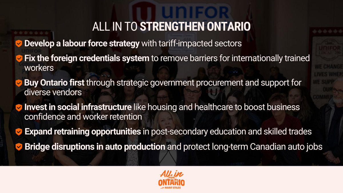 All In For Workers. All In to Protect Good Jobs. All In to Strengthen Ontario.

In London, we sat down with UNIFOR leaders to talk about the impacts of Trump’s reckless tariffs, and what it’ll take to protect good jobs and support working families.
