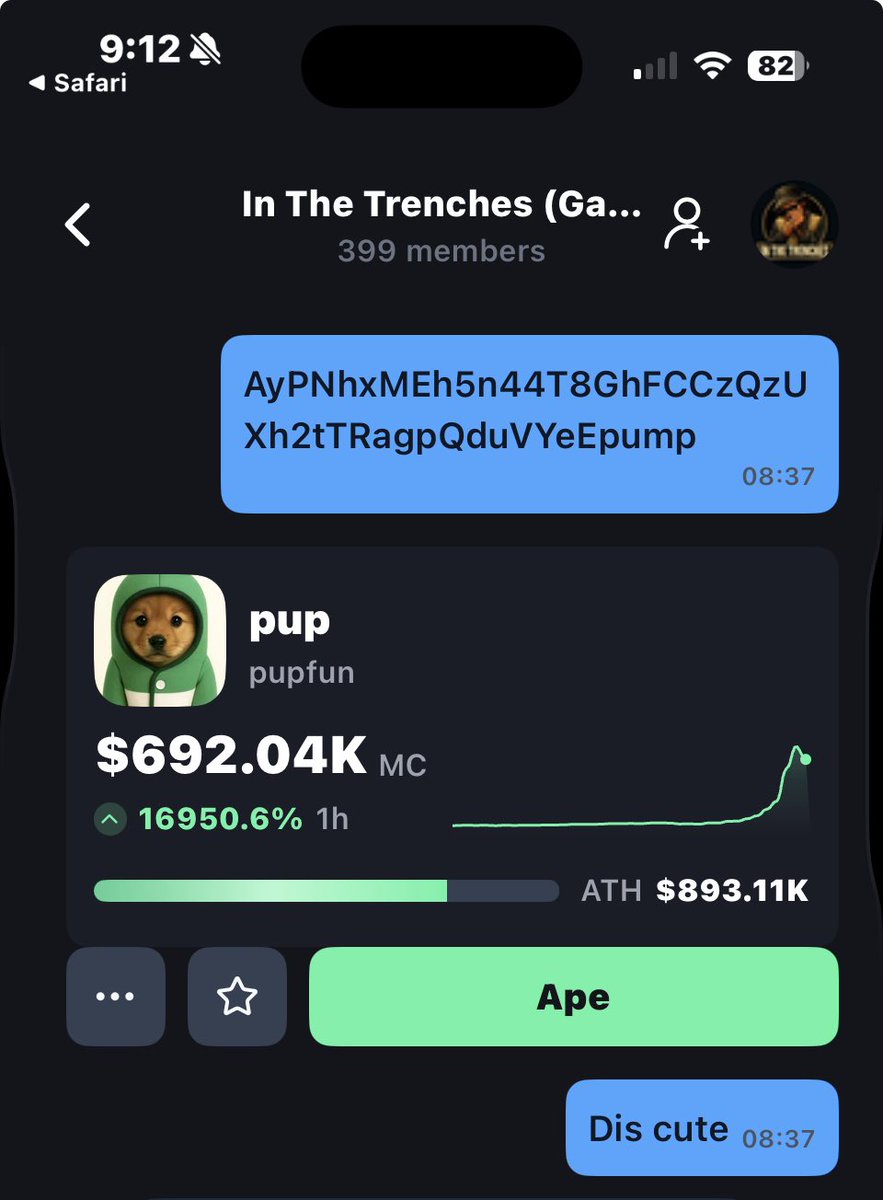 $12k &gt; $1m. 

Shared with my group, only on the <a href="/pumpdotfun/">pump.fun</a> app. 

Join here: pump.fun/chat/d1LKXF8b2v