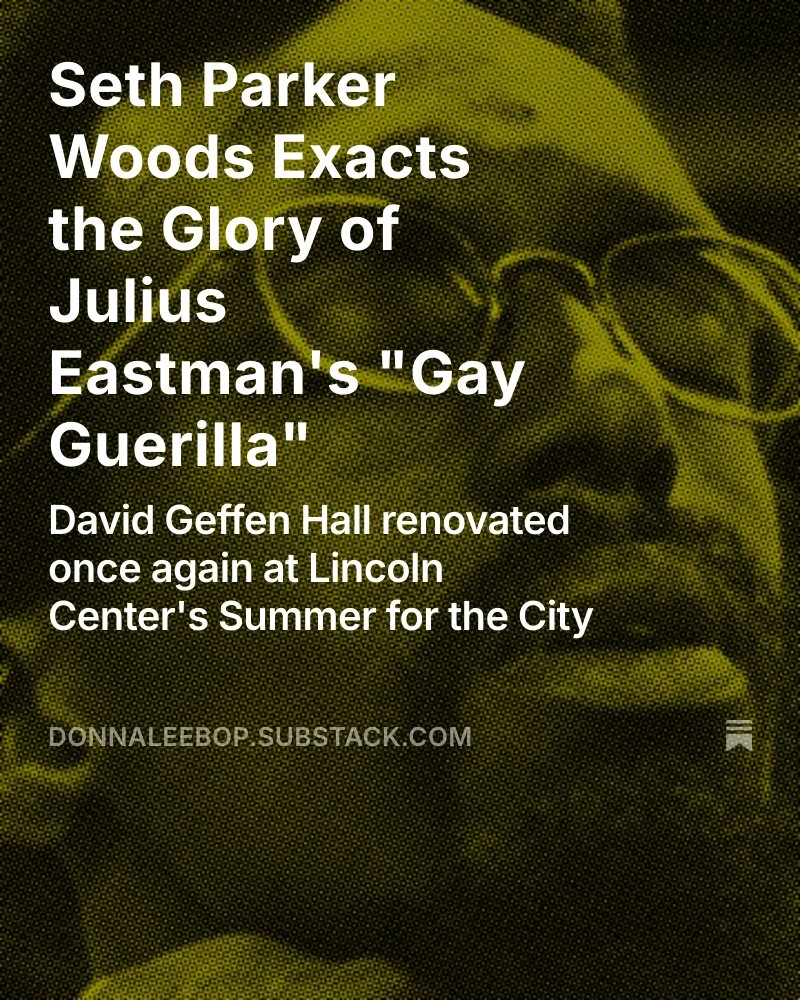 Seth Parker Woods at Lincoln Center's Summer for the City festival reaction rather than review.

donnaleebop.substack.com/p/seth-parker-…