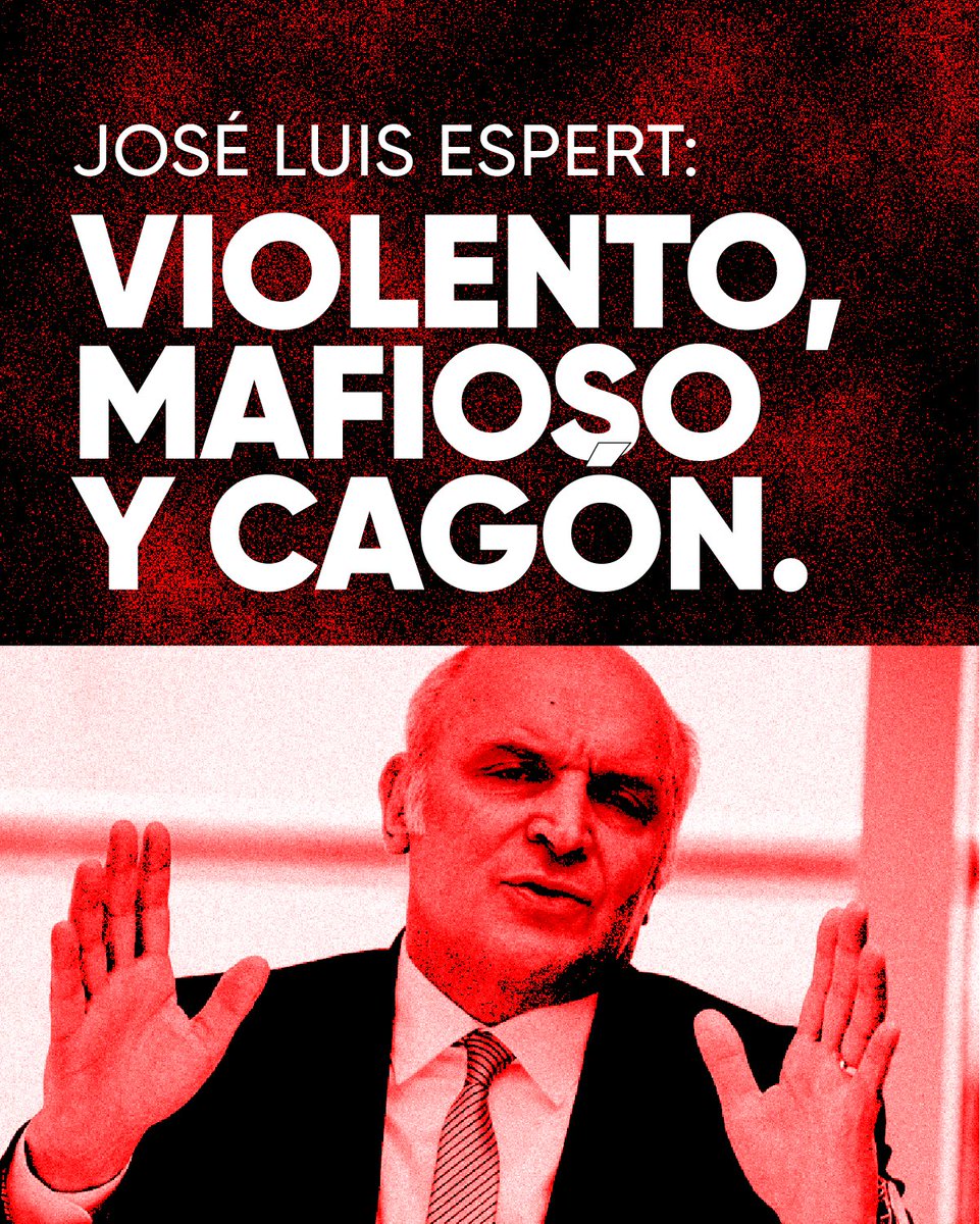 José Luis Espert: violento, mafioso y cagón.