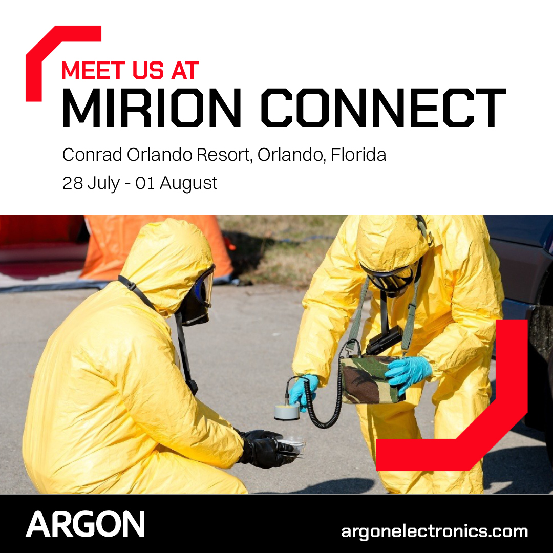 📢Meet us at Mirion Connect 2025.

📆July 28 - August 1
📍Orlando, Florida

#NuclearIndustry #MirionConnect #HazMat #HazMatTraining #ArgonElectronics #NuclearPower #Nuclear #NuclearSafety #NuclearEnergy #CBRN