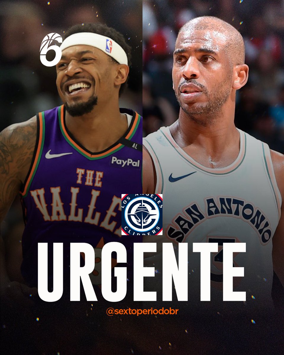 🚨 VIGIA EM L.A.! 🚨

• Chris Paul pode estar de volta pros Clippers, em sua temporada final
• Bradley Beal surge como alvo, se for dispensado pelos Suns
• Los Angeles pode fechar com os dois — e causar impacto 🔥

🗞️ Por <a href="/BrettSiegelNBA/">Brett Siegel</a>
#NBA #Clippers
