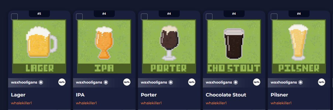 Ayo!
Which would be yours for a drink?
<a href="/WAXHooligans/">WAX Hooligans</a> 
neftyblocks.com/collection/wax…