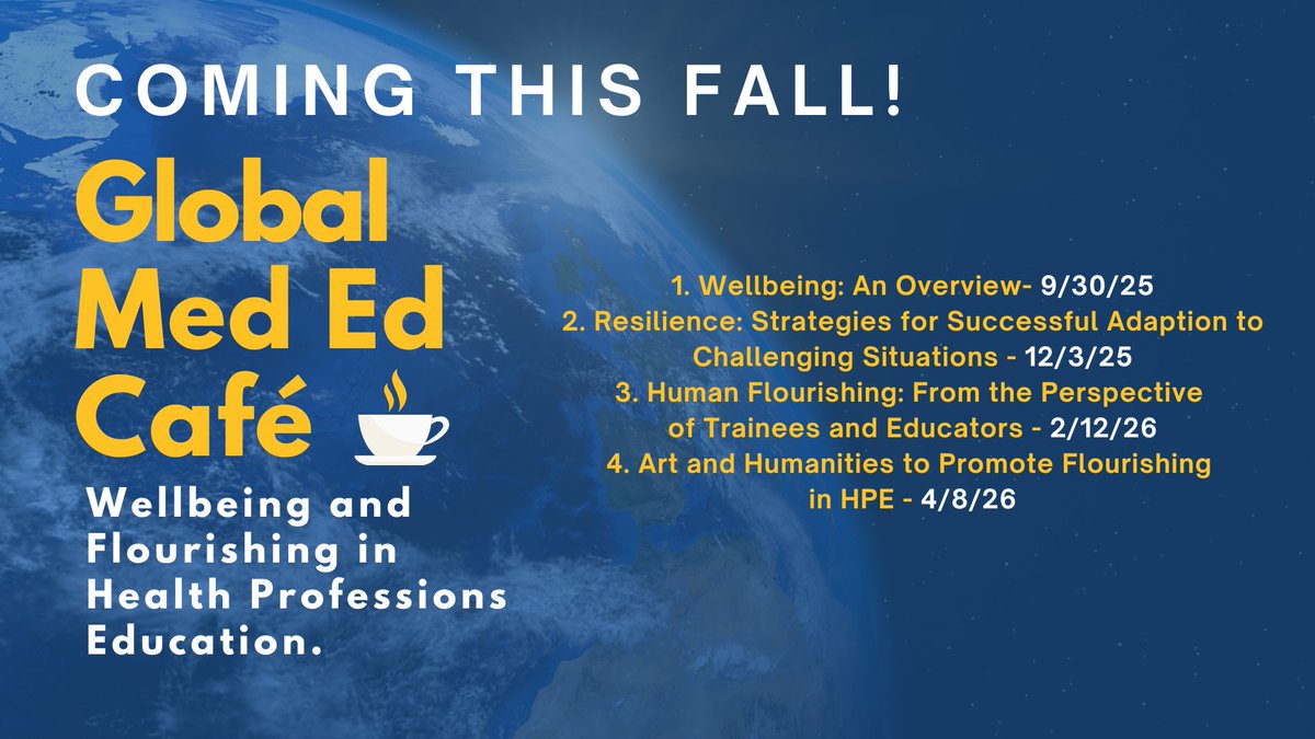 Brigham Education Institute (@brighambei) on Twitter photo Join the #BrighamBEI for the 2025-2026 Global Med Ed Cafe Series on "Well-being: An overview and examples of wellness initiatives in health professions education."
More details coming soon!
<a href="/BwhSurgOncology/">BWH Surgical Oncology</a>
<a href="/BWH_STRATUS/">STRATUS Center for Medical Simulation</a>
<a href="/BWHRadEdu/">Brigham and Women’s Radiology Education</a>
<a href="/BrighamSurgery/">Brigham and Women’s Department of Surgery</a>
<a href="/BrighamFellows/">Brigham & Women's CV Fellows</a> Join the #BrighamBEI for the 2025-2026 Global Med Ed Cafe Series on "Well-being: An overview and examples of wellness initiatives in health professions education."
More details coming soon!
<a href="/BwhSurgOncology/">BWH Surgical Oncology</a>
<a href="/BWH_STRATUS/">STRATUS Center for Medical Simulation</a>
<a href="/BWHRadEdu/">Brigham and Women’s Radiology Education</a>
<a href="/BrighamSurgery/">Brigham and Women’s Department of Surgery</a>
<a href="/BrighamFellows/">Brigham & Women's CV Fellows</a>