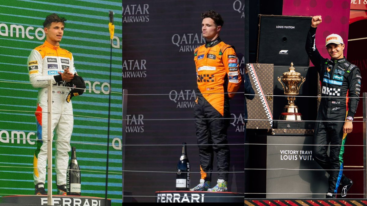 Lando Norris has stood on all steps of podium in silverstone -

2023 - P2
2024 - P3
2025 - P1

A full circle moment !!!