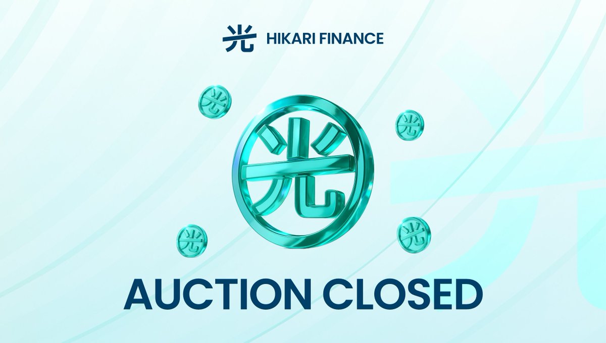 Thank you to everyone who participated in the $KARI Auction 💎

Your support made this launch unforgettable.

We’re now preparing to deploy the next phase of Hikari 
including floor price protection and yield optimization on Katana.

Stay tuned, it's only just begun ⚔️