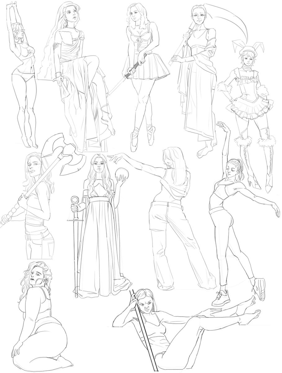 tiodtsuj8's tweet image. daily croquis 
#100DayChallenge  #100일챌린지 
#그림러_𝕏친소 #그림