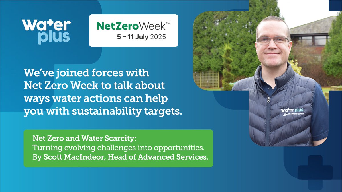 Water Plus has joined forces with <a href="/netzeroweek/">Net Zero Week™</a> to drive more carbon reduction through water action. Read more: orlo.uk/b0ED3
