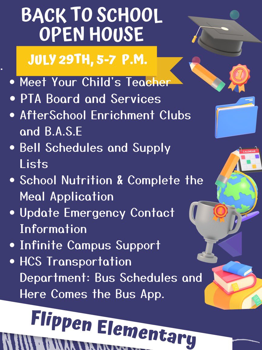 Victoria Grubbs (@vgrubbsap) on Twitter photo Welcome Flippen Families! Open House <a href="/FLE_HCS/">Flippen Elementary</a> July 29th at 5:00 pm. Clear Bag Policy, please. See you and our Fabulous Falcons soon! Welcome Flippen Families! Open House <a href="/FLE_HCS/">Flippen Elementary</a> July 29th at 5:00 pm. Clear Bag Policy, please. See you and our Fabulous Falcons soon!