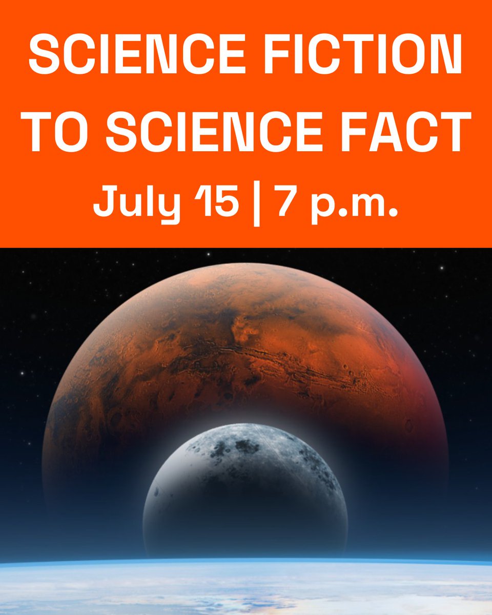 msichicago's tweet image. Join us for our annual From Science Fiction to Science Fact event in partnership with NASA Innovative Advanced Concepts (NIAC) & learn about two cutting-edge concepts shaping the next frontier of space exploration!
ποΈ Register for this free online event: msichicago.org/explore/whats-β¦
