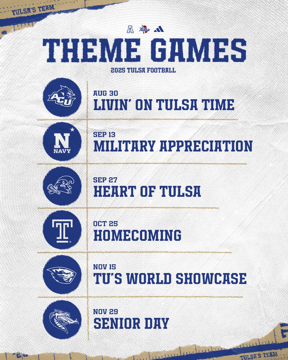 TulsaHurricane's tweet image. Themed games at H.A. Chapman! We can’t wait to see you there! 🌀
Get your tickets here: tulsahurricane.evenue.net/list/FOOTBALL?…
#ReignCane