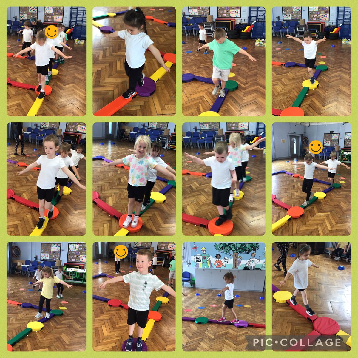 Class 2 really enjoyed practising balancing today! #overchurchpe