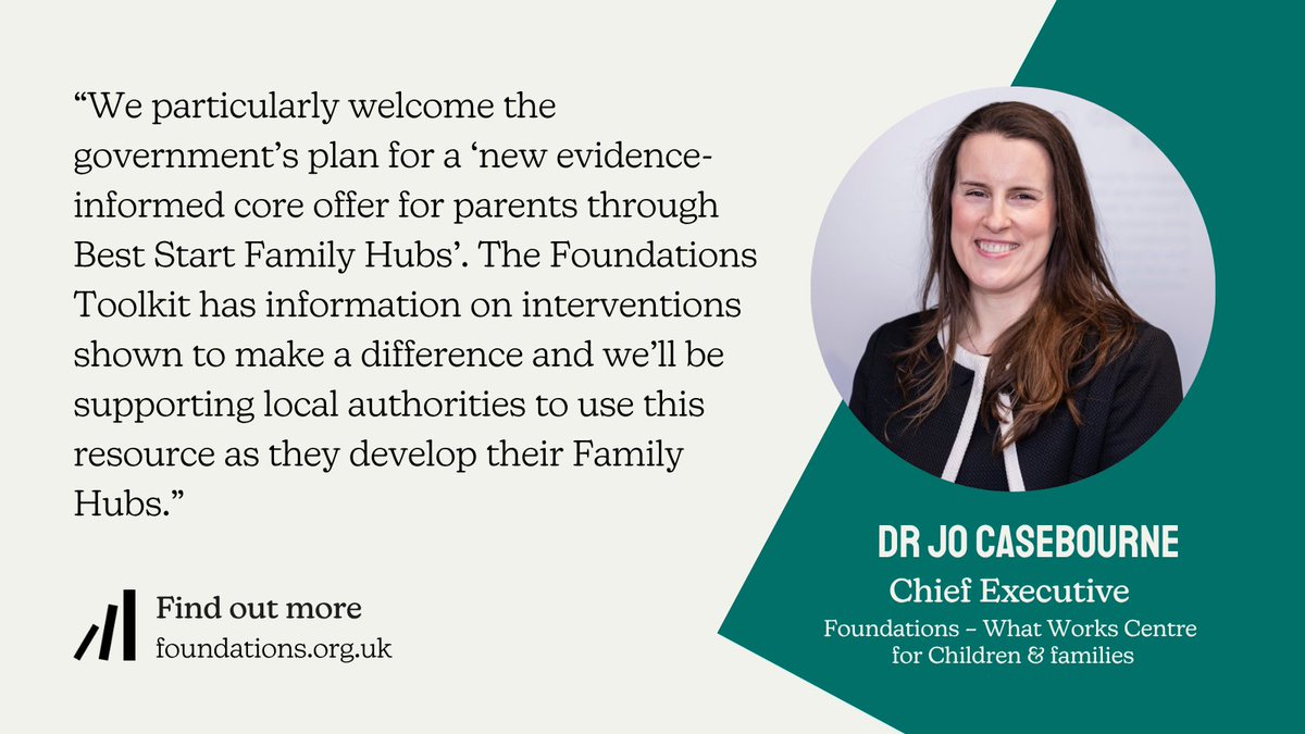 FoundationsWW's tweet image. Our comment 🗣 Government’s new ‘Best start in life’ strategy 👇
The government's new strategy, and the roll out of #FamilyHubs across the country gives welcome priority to improving children’s outcomes by focussing on the #EarlyYears and making family services more widely…