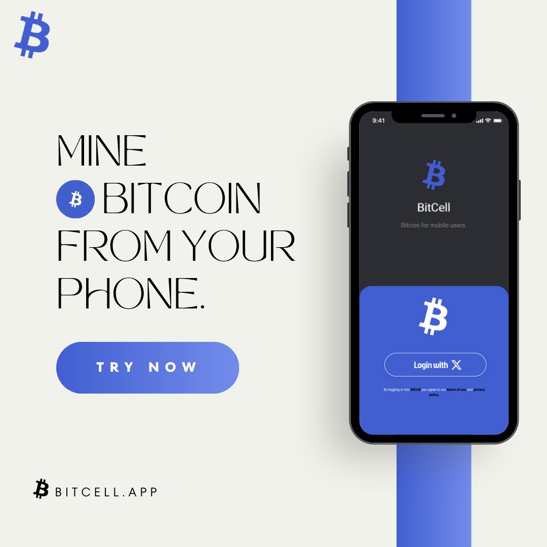 IamhumbleB's tweet photo. #Bitcell is a mobile-first blockchain protocol that enables effortless mining of the token $BTCL directly from mobile devices.
With a focus on simplicity, accessibility, and decentralization, Bitcell introduces a lightweight mobile mining framework where users earn $BTCL through session-based validation and community referrals.
Most traditional mining solutions require hardware and technical knowledge that exclude the average mobile user.
Bitcell bridges this gap by making Bitcoin-like mining available to anyone with a smartphone. $BTCL represents a Bitcoin token designed for mobile-first usage.
Register now and be a part๐
https://t.co/689vYJURG7