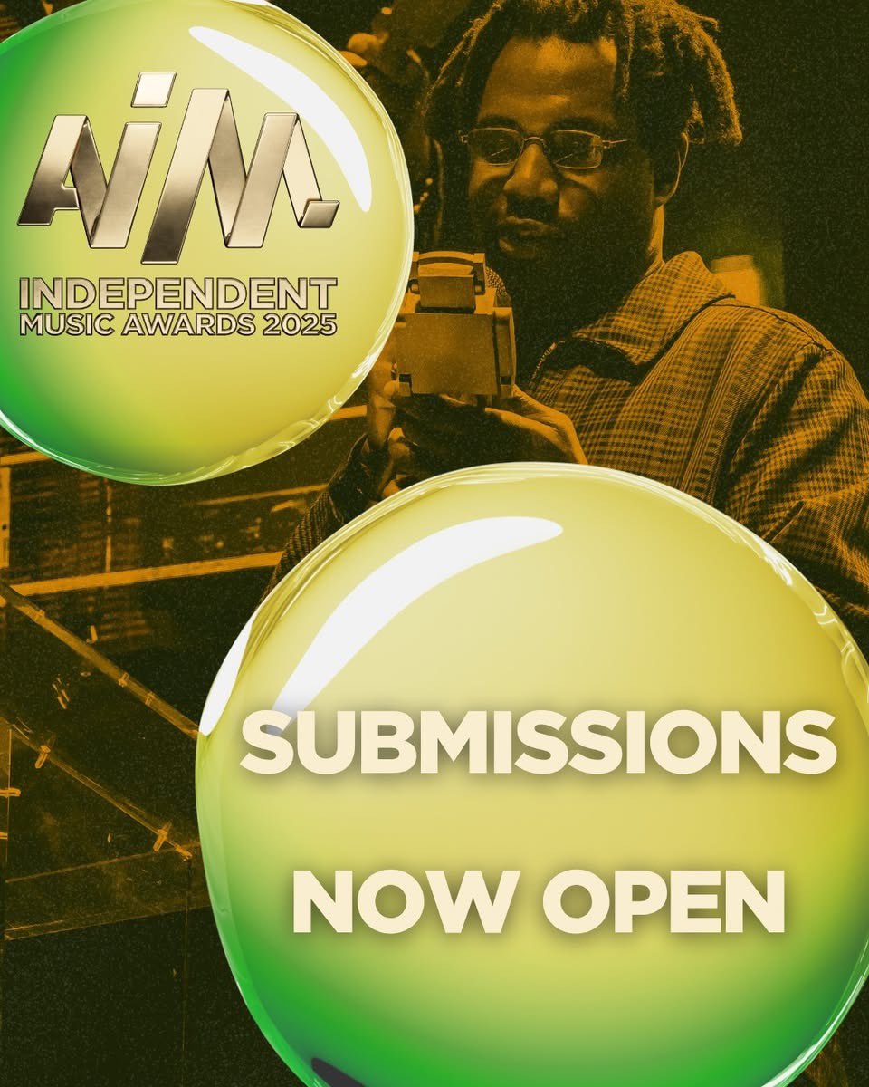 Submissions are now open for The Independent Music Awards <a href="/AIM_UK/">AIM</a> !

Taking place at the Roundhouse on Tuesday 23rd September 2025, the awards are a celebration of the most visionary artists, labels and entrepreneurs.

Deadline: 9th July

Submit here 👉 aimawards.co.uk/register-login/