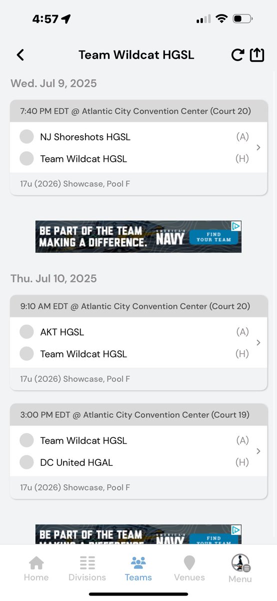 Here is my schedule for <a href="/HGSL_HoopGroup/">HGSL</a> Atlantic City Jam fest!
