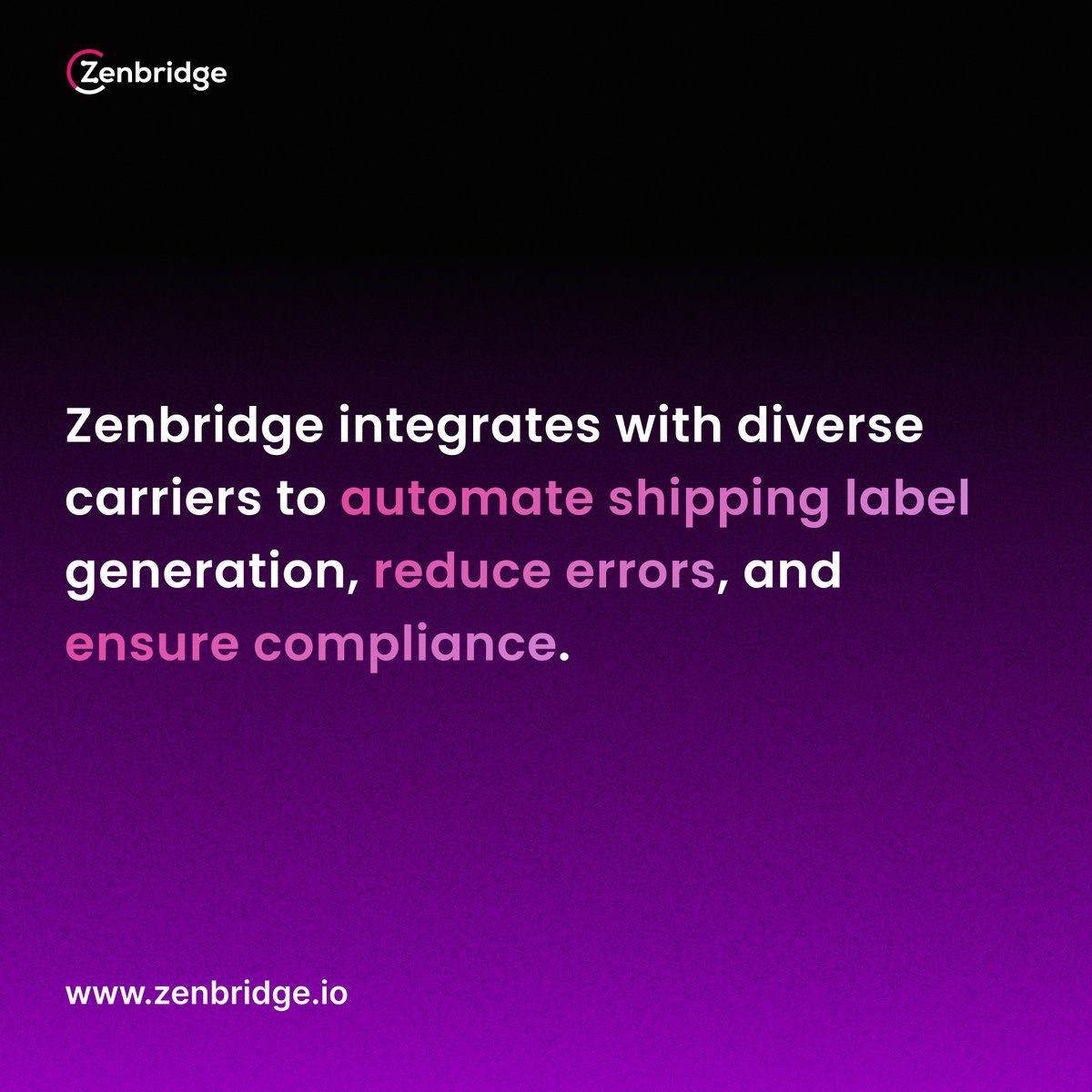 Zenbridgeio's tweet image. Automate shipping the smart way!
Focus less on logistics and more on growth.
Ready to streamline shipping? Schedule your demo at zenbridge.io/schedule-demo/
#shippingautomation #zenbridge #ediasapi #smartlogistics #labelingsimplified