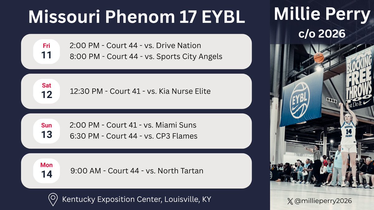 Session 3 schedule!