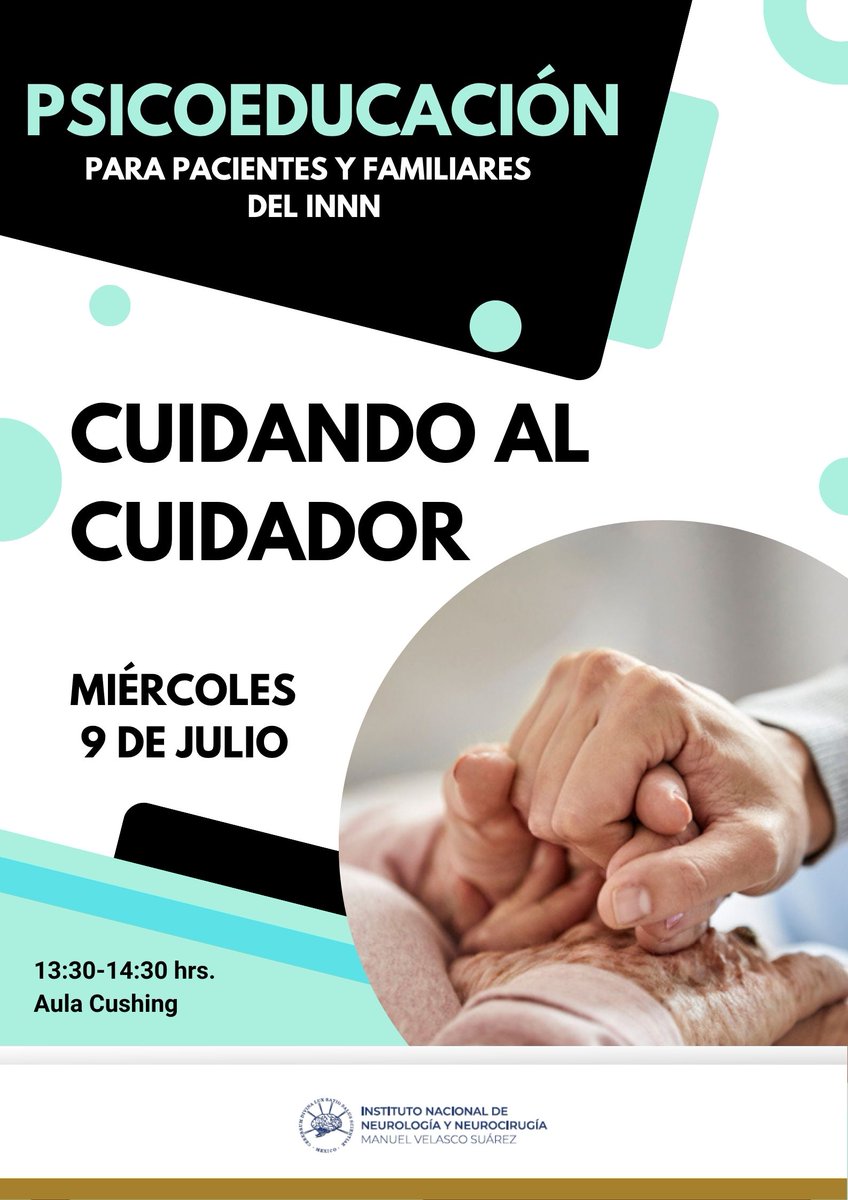 👩‍⚕️👨‍⚕️Nuestro proyecto "Psicoeducación" esta de vuelta.

👩‍🏫👨‍🏫Te esperamos este miércoles 09 de julio a las 13:30 hrs. en nuestra aula Cushing y acompáñanos en la charla: "Cuidando al cuidador".

Modalidad presencial y gratuita, dirigida a pacientes y sus familiares.

¡Participa!