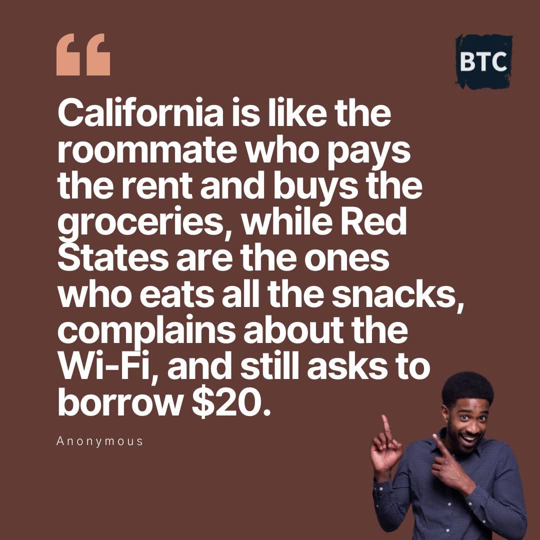 SandyB30661748's tweet image. Blue states should keep their surplus. 
Red states should #get2work!....