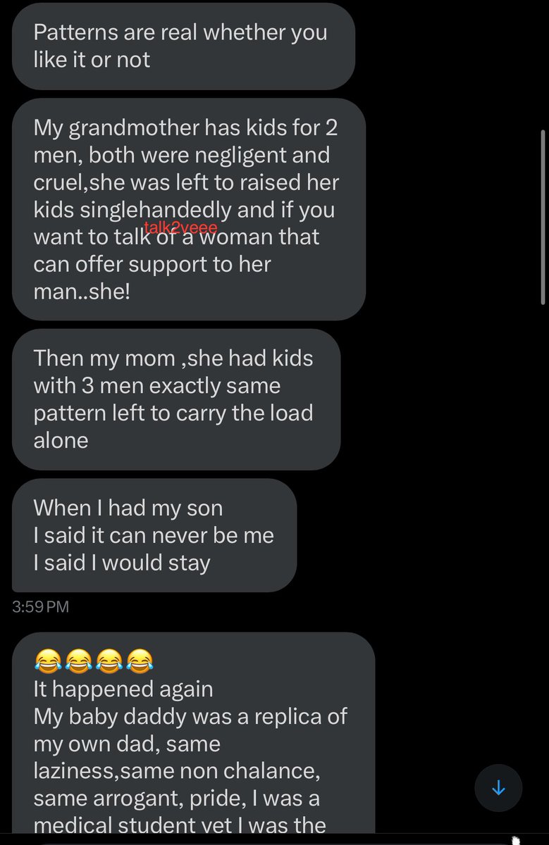 talk2veee's tweet photo. Still on family patterns..

Have you seen families where all the people that married ended up as early widows/widowers,  while the rest became single mums or dads without explanation???… 

Read 👇🏼 https://t.co/ZfVuTdFtQd