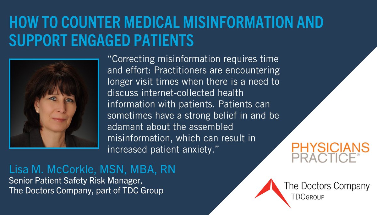 The Doctors Company (@doctorscompany) on Twitter photo In our recent survey of physicians, 64% named misinformation on social media as one of the most challenging aspects of practicing medicine. Learn strategies to address this key issue in this <a href="/PhysiciansPract/">Physicians Practice</a> feature: physicianspractice.com/view/how-to-co… In our recent survey of physicians, 64% named misinformation on social media as one of the most challenging aspects of practicing medicine. Learn strategies to address this key issue in this <a href="/PhysiciansPract/">Physicians Practice</a> feature: physicianspractice.com/view/how-to-co…