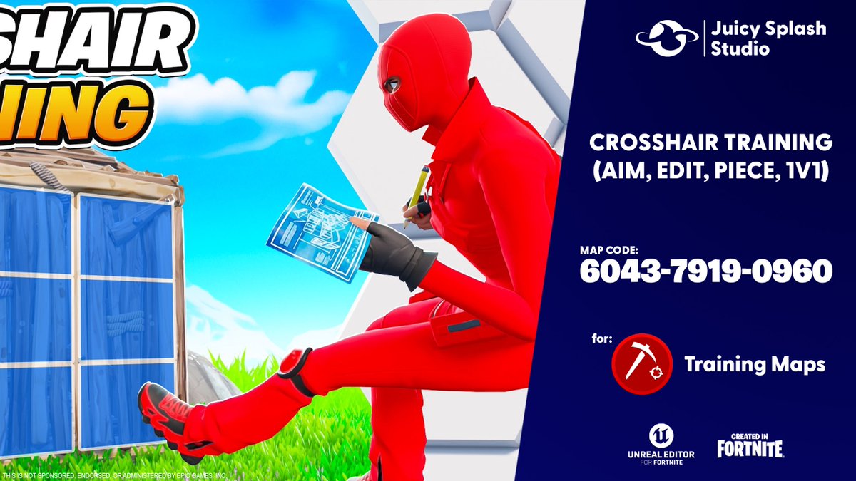 CROSSHAIR TRAINING 🎯 (AIM, EDIT, PIECE, 1V1) 
MAP CODE: 6043-7919-0960

Start training for upcoming tournaments to become better. On the Crosshair Training map, you can start your adventure with Competetive by training from scratch, but it is also a place for experienced players