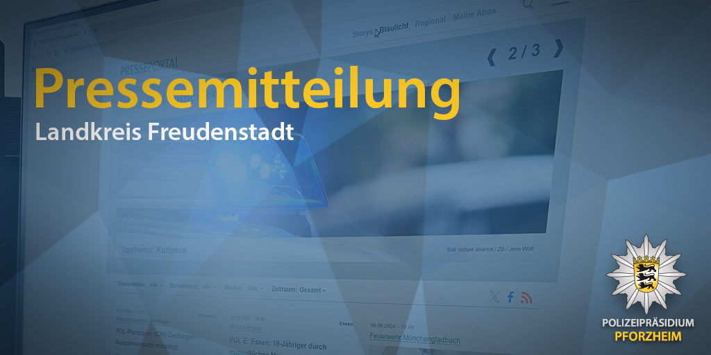 &gt;&gt;&gt; Verkehrsunfall zwischen Pkw und Motorrad - Motorradfahrer in Lebensgefahr &lt;&lt;&lt;
#Baiersbronn

Lebensgefährlich verletzt worden ist ein Motorradfahrer durch einen Unfall mit einem Pkw-Fahrer.

sohub.io/7rjw