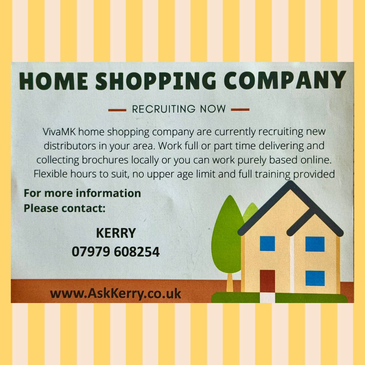 KerryEdees's tweet image. I’m one of VivaMK World’s Pioneers with over 20 years experience and am looking for people (18+ &amp;amp; UK based) to start working with us.

We’ve a range of products for home &amp;amp; garden, children &amp;amp; pets, beauty &amp;amp; skincare, our own exclusive health range, personalised gifts &amp;amp; much more.