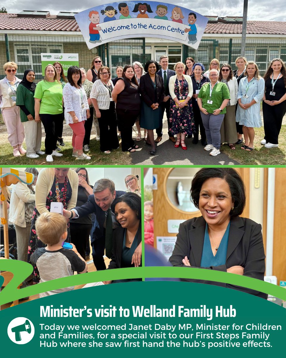 Peterborough City Council (@peterboroughcc) on Twitter photo 🎉 Exciting News from Peterborough! 🎉
First Steps Family Hub, City’s MP Andrew Pakes and Councillor Katy Cole, the council’s Cabinet Member for Children’s Services, welcomed Parliamentary Under-Secretary of State for Children and Families, Janet Daby MP for a visit to see first 🎉 Exciting News from Peterborough! 🎉
First Steps Family Hub, City’s MP Andrew Pakes and Councillor Katy Cole, the council’s Cabinet Member for Children’s Services, welcomed Parliamentary Under-Secretary of State for Children and Families, Janet Daby MP for a visit to see first