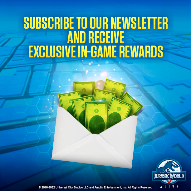 JWorldAlive's tweet image. Don&apos;t miss a beat this Summer in #JurassicWoroldAlive and sign up for our Newsletter today 📫 jurassicworldalive.com/#newsletter

Claim your in-game reward: ludia.gg/JWA25_707