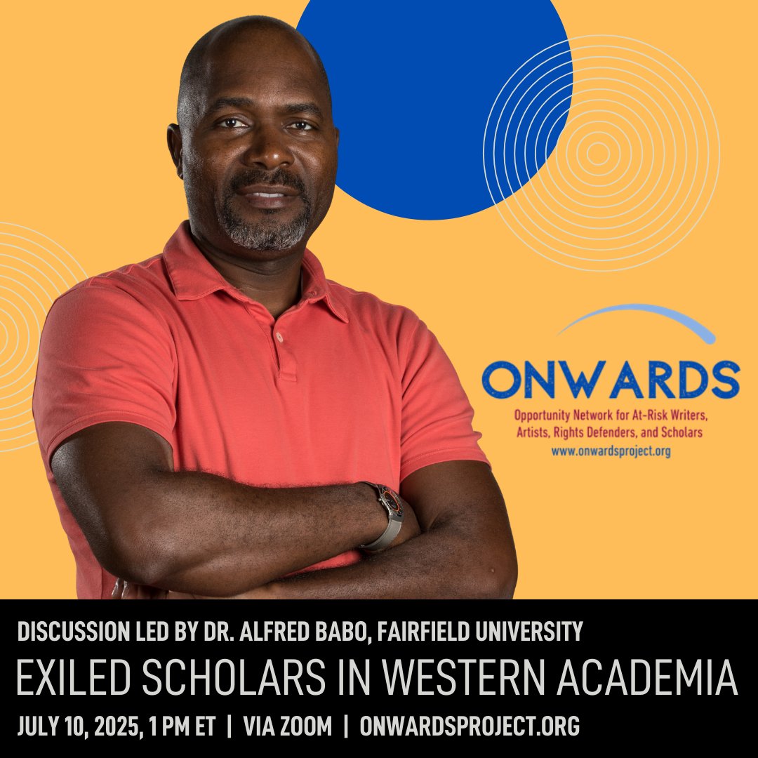 Join sociologist Dr. Alfred Babo for a discussion of the book, 'Exiled Scholars in Western Academia: Refugees or Intellectuals?' The volume includes first-hand narratives from scholars from around the world! #RefugeeVoices #ExiledScholars
✏️ Register here: ow.ly/NK6w50WcYIh