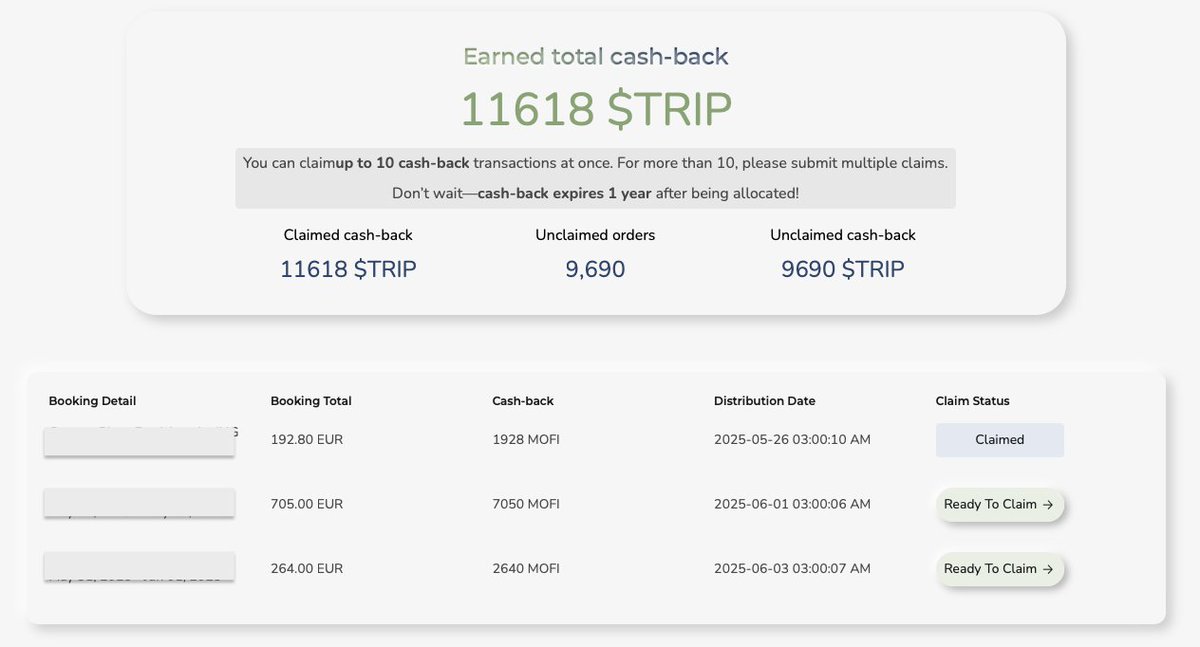 detrip_travel's tweet photo. Kind reminder🥰:
Many users have minted their NFT membership and earned rewards after their hotel stay. Please claim your token on the membership dashboard.
#detrip #trip #reward #travel #crypto https://t.co/aCEO1a9Nem