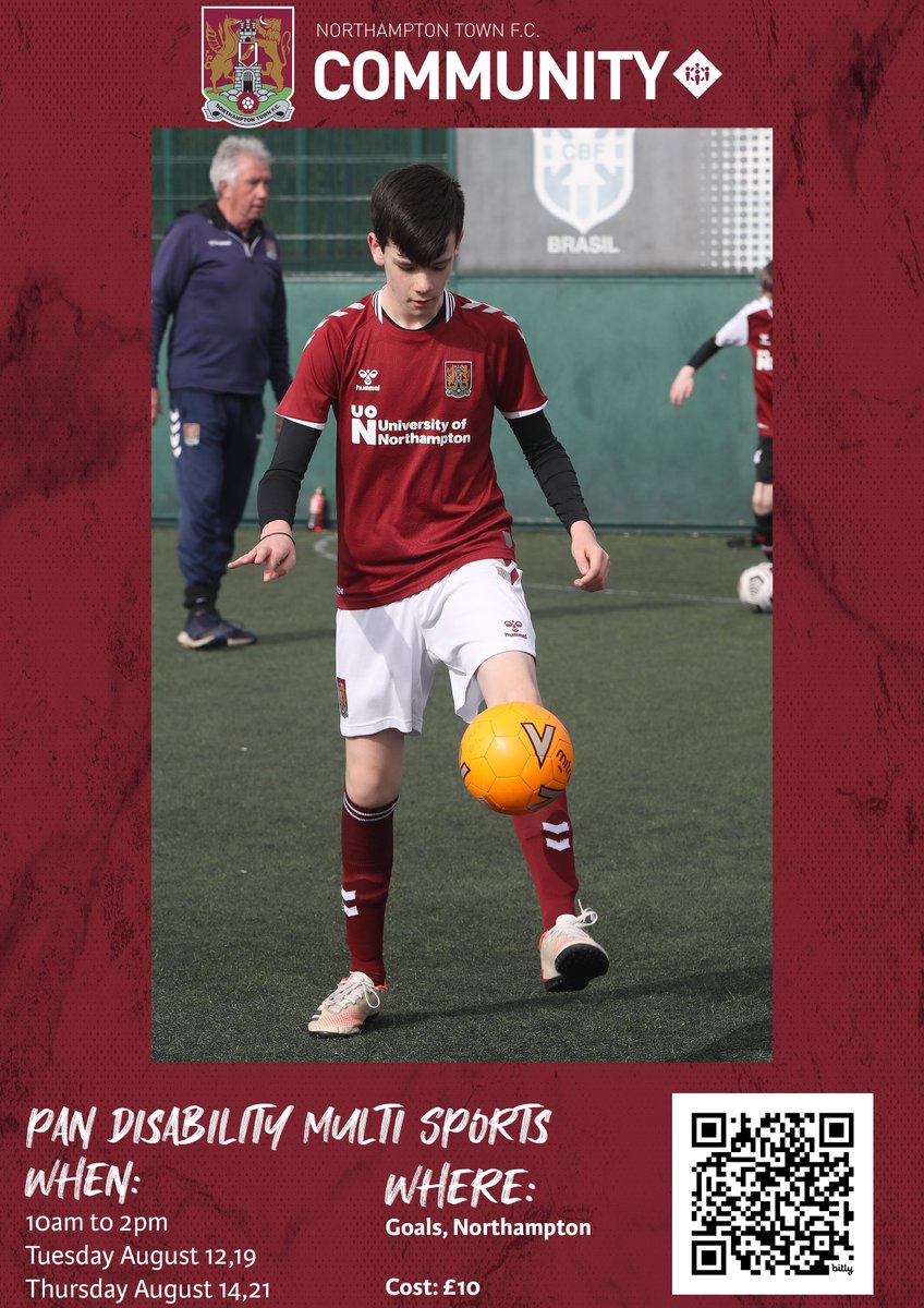 NTFC_CT's tweet image. Our Pan Disability Multi Sports session are returning this Summer!
For ages 8 to 15
Book you place now: app.joinin.online/#/app/joinin/o…
#shoearmy👞