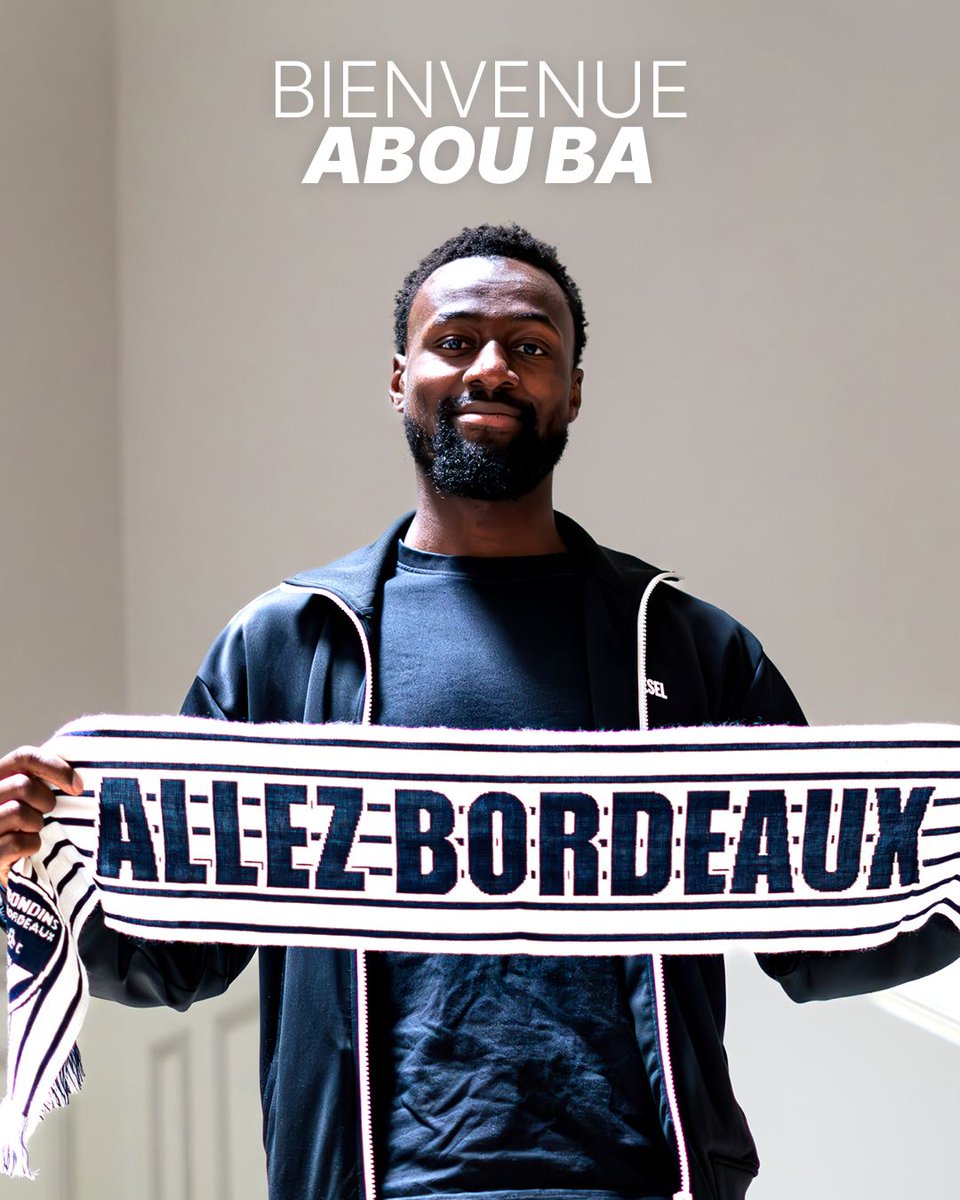 𝘽𝙞𝙚𝙣𝙫𝙚𝙣𝙪𝙚 𝘼𝙗𝙤𝙪 💙🤍

Abou Ba rejoint les Girondins de Bordeaux. Milieu de terrain défensif athlétique, il jouait la saison dernière en National sous les couleurs de Villefranche. Âgé de 26 ans il a aussi déjà évolué en Serie B italienne, première division grecque et