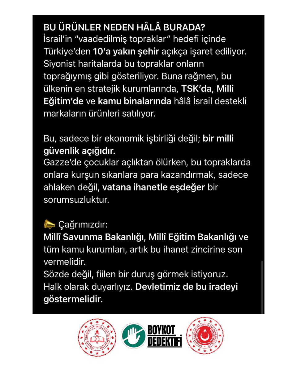 Erdem Özveren (@erdemozveren571) on Twitter photo Milli Savunma Bakanlığı (<a href="/tcsavunma/">T.C. Millî Savunma Bakanlığı</a>)
Milli Eğitim Bakanlığı ( <a href="/tcmeb/">Millî Eğitim Bakanlığı</a> )
Başta Olmak Üzere Tüm Kamu Kurumları
Adına <a href="/tcbestepe/">T.C. Cumhurbaşkanlığı</a> 'ye Çağrımızdır.
Lütfen istisnasız Her Gören
Paylaşsın ki Cevap Alabilelim ⚠️ Milli Savunma Bakanlığı (<a href="/tcsavunma/">T.C. Millî Savunma Bakanlığı</a>)
Milli Eğitim Bakanlığı ( <a href="/tcmeb/">Millî Eğitim Bakanlığı</a> )
Başta Olmak Üzere Tüm Kamu Kurumları
Adına <a href="/tcbestepe/">T.C. Cumhurbaşkanlığı</a> 'ye Çağrımızdır.
Lütfen istisnasız Her Gören
Paylaşsın ki Cevap Alabilelim ⚠️