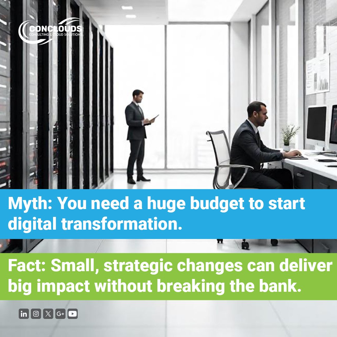 Conclouds2007's tweet image. Transformation myths = transformation mistakes. Let’s correct them. #DigitalMyths #Conclouds