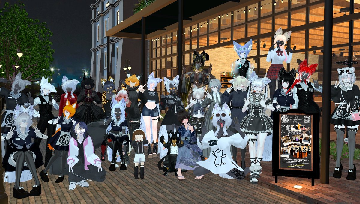 Mokee0523's tweet image. #VRC_さしバル
グループのイベント初参加！
お喋り楽しくて、カッコカワいいアバターいっぱいで眼福で最高でした！！
さしまるさんとのツーショも撮らせて頂いた！！