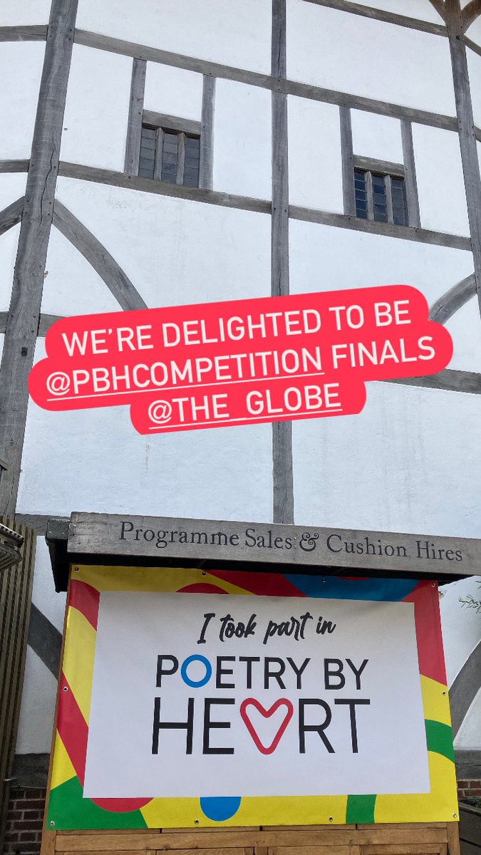 PoetryBookSoc's tweet image. Excited to be @poetrybyheart @The_Globe for the finals of Poetry By Heart - what a buzzing, uplifting, inspiring celebration of poetry and the next generation!