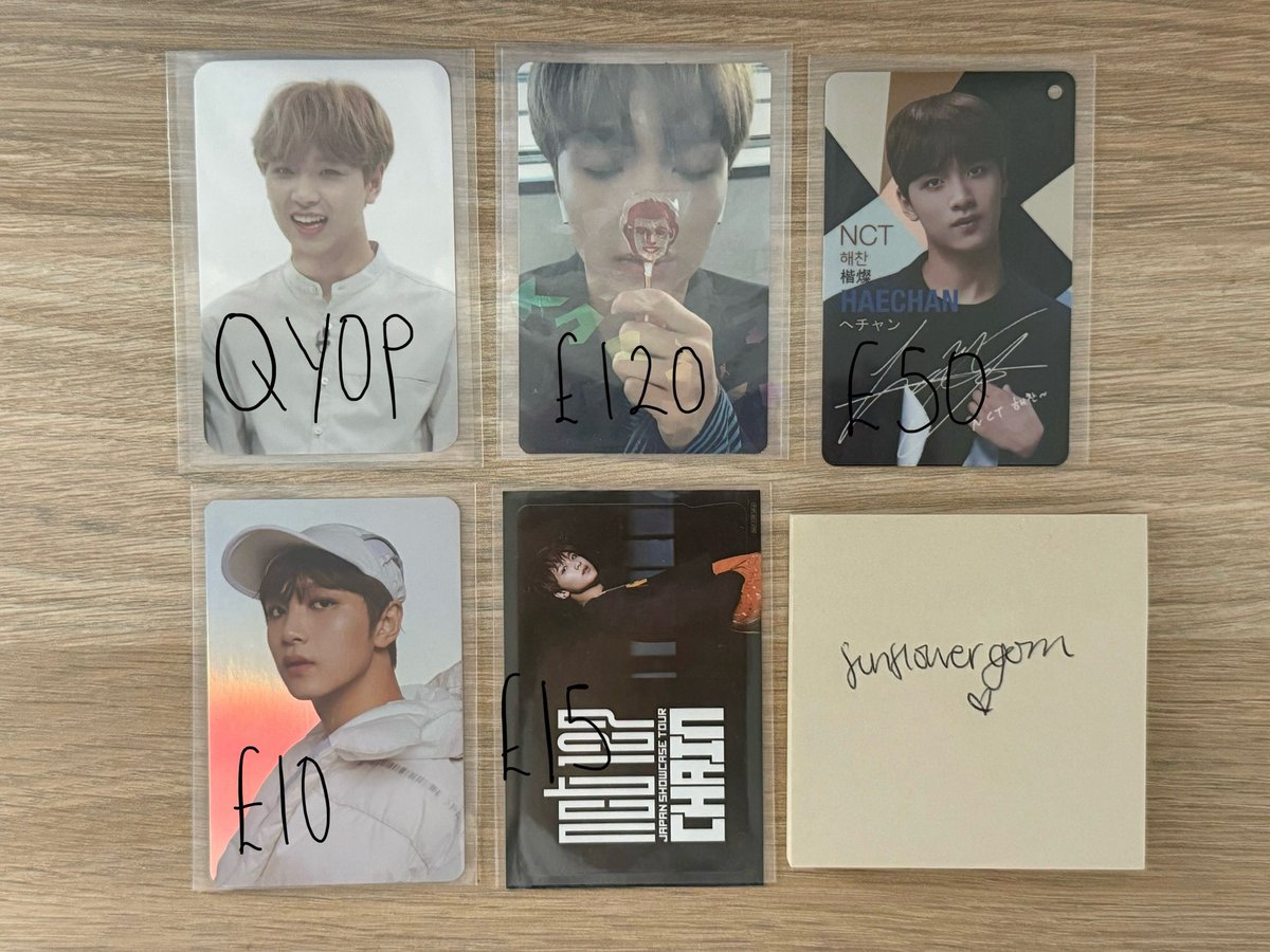 wts nct dream 127 HAECHAN photocards

prices on post
DM only!

#haechan weekly idol rare photocards photocards nct pc