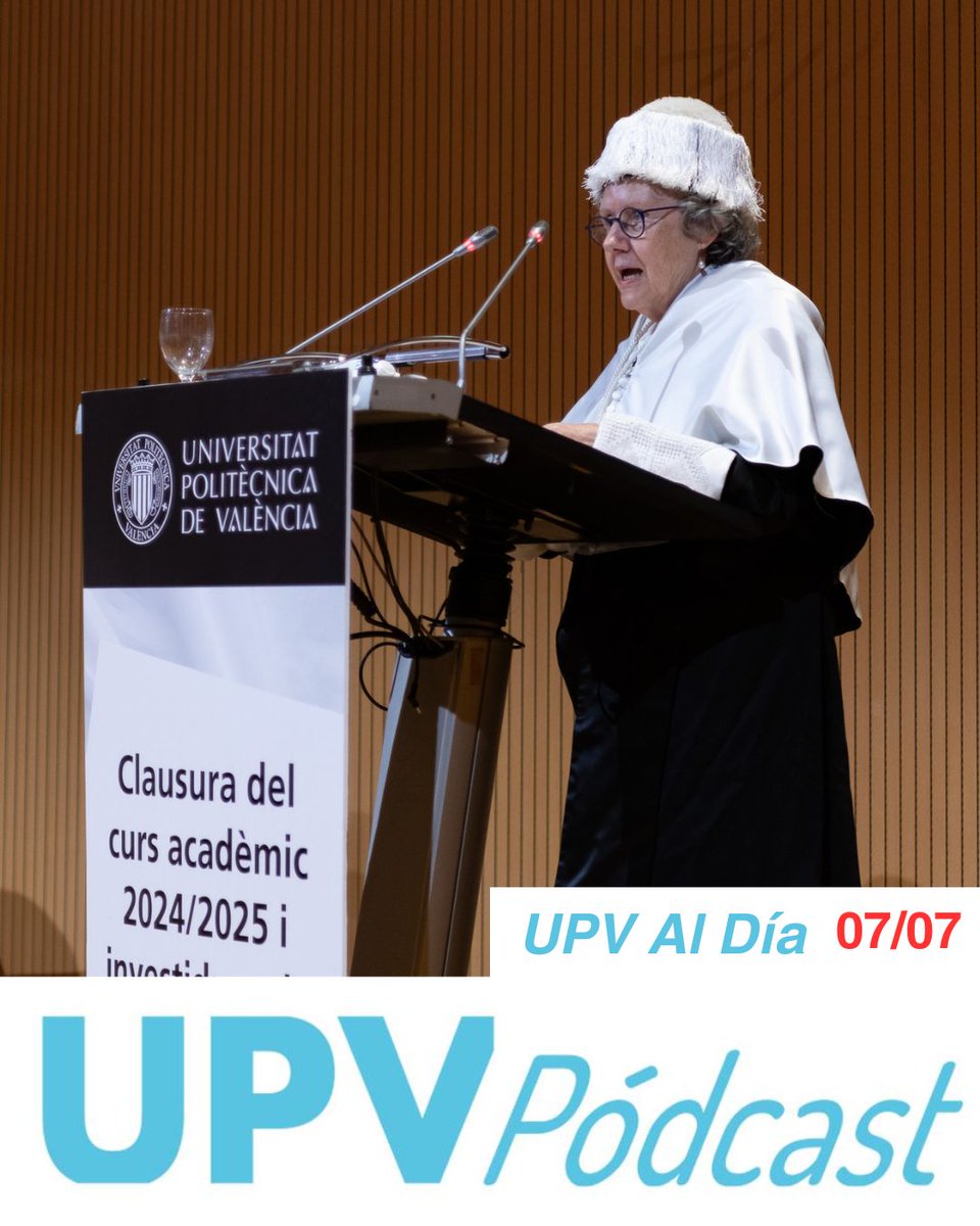 📰 [UPV AL DÍA] 7 julio

¡Comienza la semana actualizándote con UPV AL DÍA!

🏅 Ramón Martínez Máñez recoge el Premio Nacional de Investigación
🎓 Clausurado el curso académico 24/25
✍🏻 PAU especial para estudiantes afectados por la dana

🎙️ tinyurl.com/3r72n59c