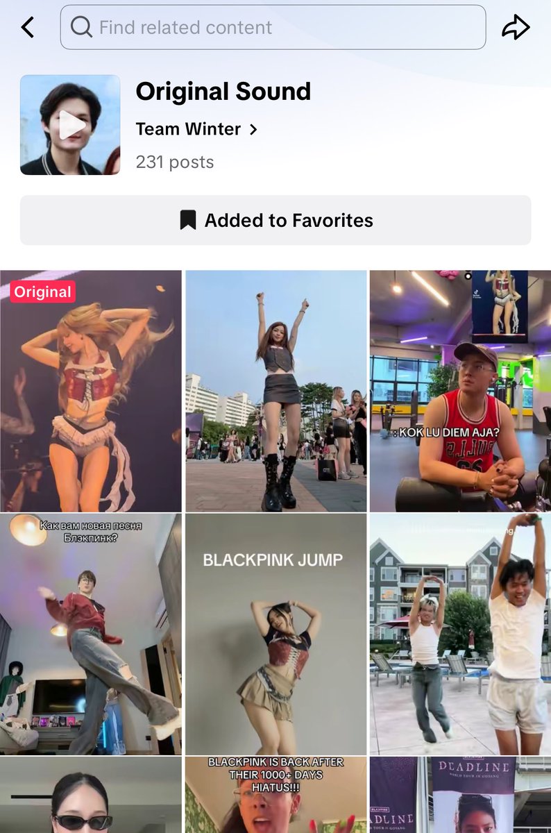 Fans are starting to use the sound of Lisa ’s viral JUMP fancam on TikTok.

It currently has 11.8 million+ views and 1.9 million+ likes.

LINK:
vt.tiktok.com/ZSBygTbmv/