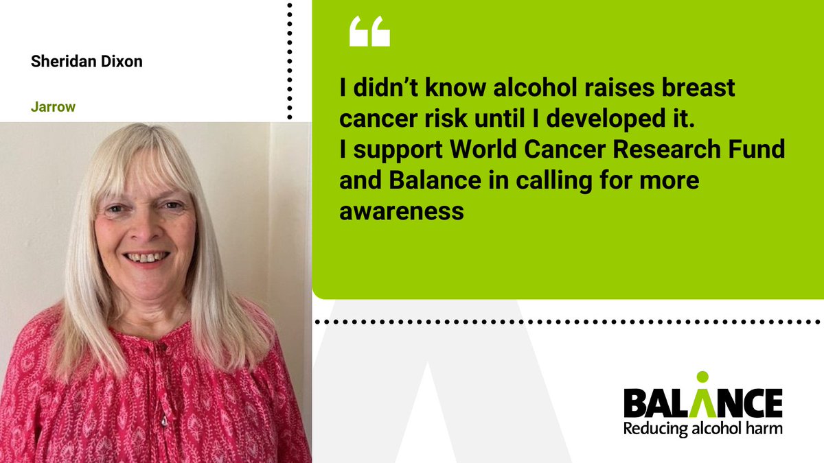 Balance North East (@balancene) on Twitter photo Tomorrow, MPs for the first time ever will discuss in Parliament the role of alcohol as a preventable cause of 7 types of cancer. Breast cancer patient Sheridan is urging MPs across the UK and from all parties to be part of it. <a href="/WCRF_UK/">WCRF</a>  <a href="/UK_AHA/">Alcohol Health Alliance UK</a> Tomorrow, MPs for the first time ever will discuss in Parliament the role of alcohol as a preventable cause of 7 types of cancer. Breast cancer patient Sheridan is urging MPs across the UK and from all parties to be part of it. <a href="/WCRF_UK/">WCRF</a>  <a href="/UK_AHA/">Alcohol Health Alliance UK</a>
