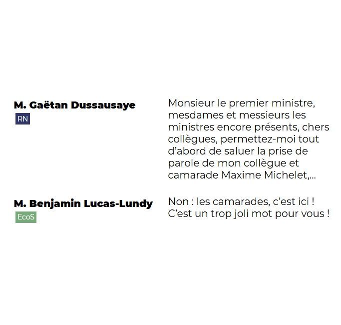Camarade #DirectAN