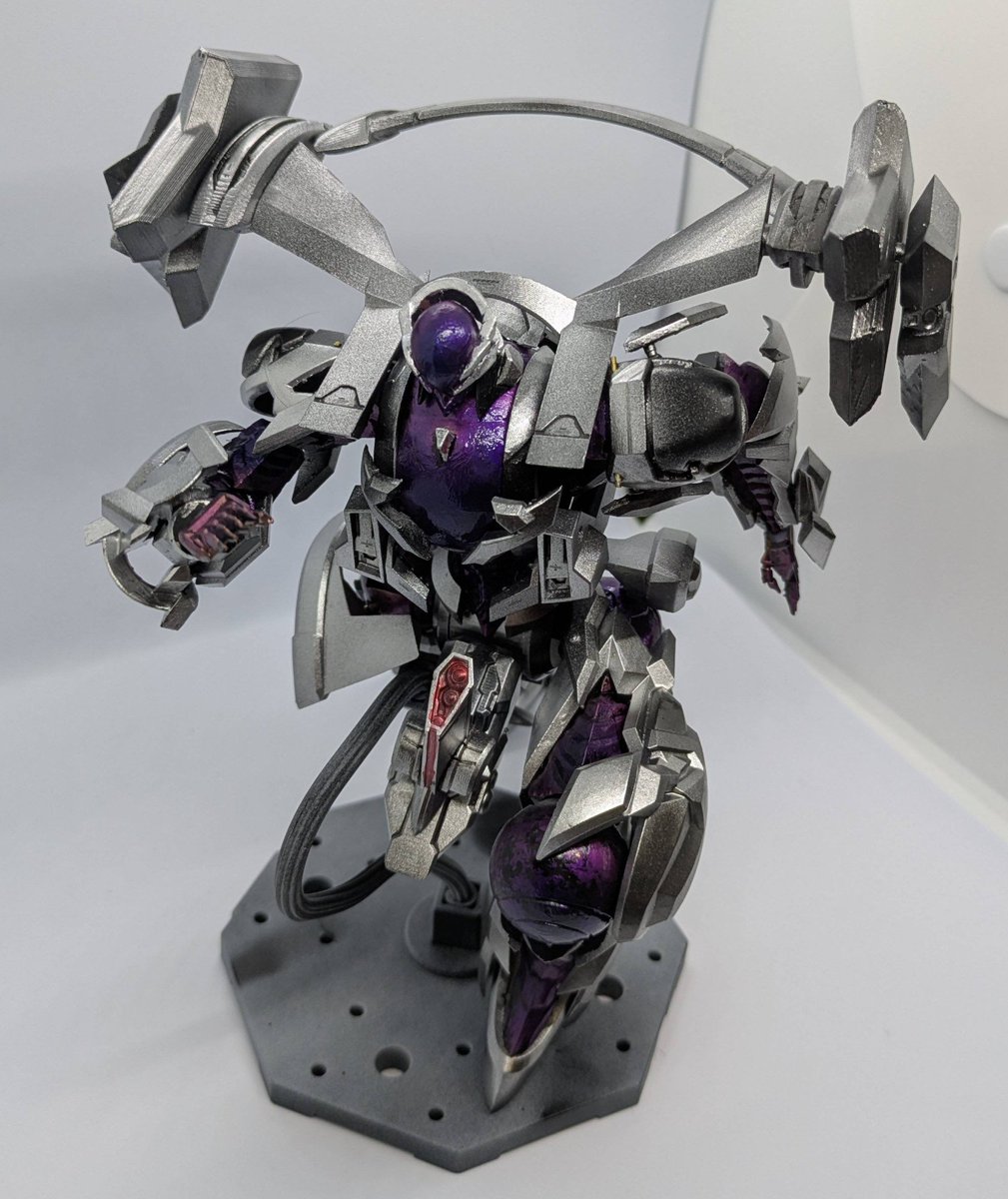 Ares.ORIGINAL完成です！！！
光造形製のフル可動で、ゲーム内で見せた印象的なダッシュや片膝立ちでの駐機ポーズが再現可能です！
#ゼノブレイドクロスDE