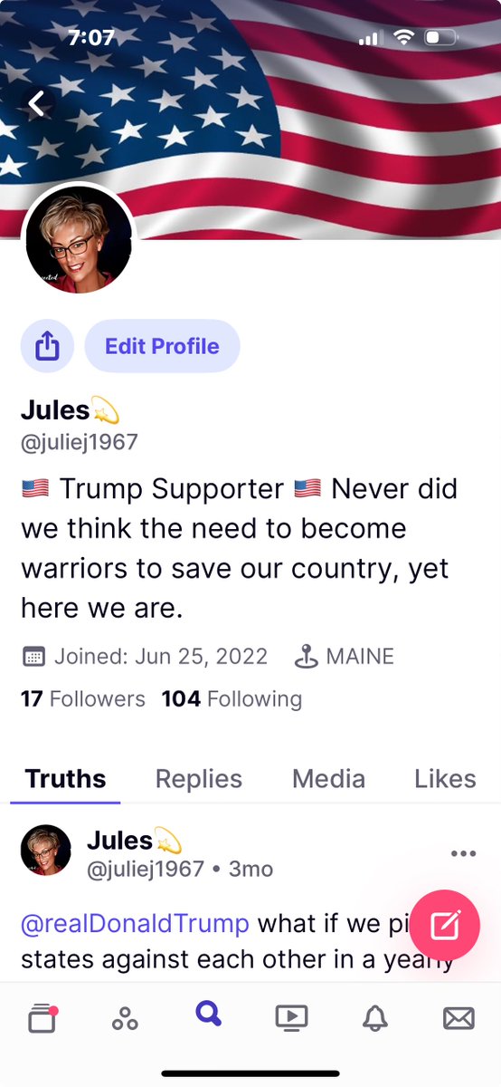 🇺🇸♥️🇺🇸Julie🇺🇸♥️🇺🇸 (@juliejacques67) on Twitter photo If you have a TRUTH SOCIAL account Let’s connect 🇺🇸👊 If you have a TRUTH SOCIAL account Let’s connect 🇺🇸👊