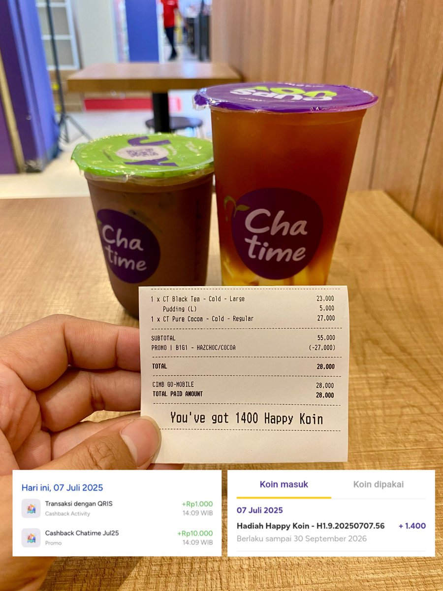 dunyamaga's tweet image. Jasa scan transaksi, bisa double promo di merchant &amp;amp; payment QRIS Bank Saqu

DM yaa, terbatas bgt kuotanya biasanya awal bulan lgsg ludes ehehe

Referral:
#Chatime XVVPRR
#BankSaqu KPE9AW

#zonauang #zonajajan #zonareceh #zonaBU #jobreceh #promo #promotwt #online #cashback #jasa